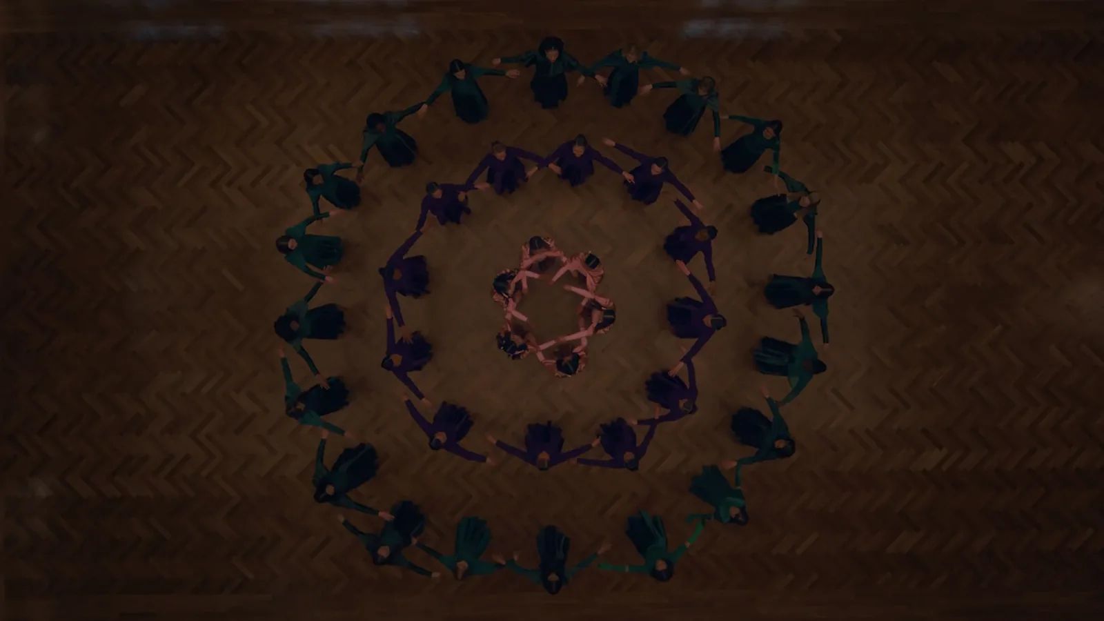 Official aerial still from The Testaments